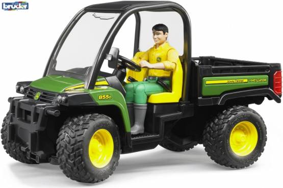 BRUDER 2490 John Deere Gator XUV 855D s figurkou